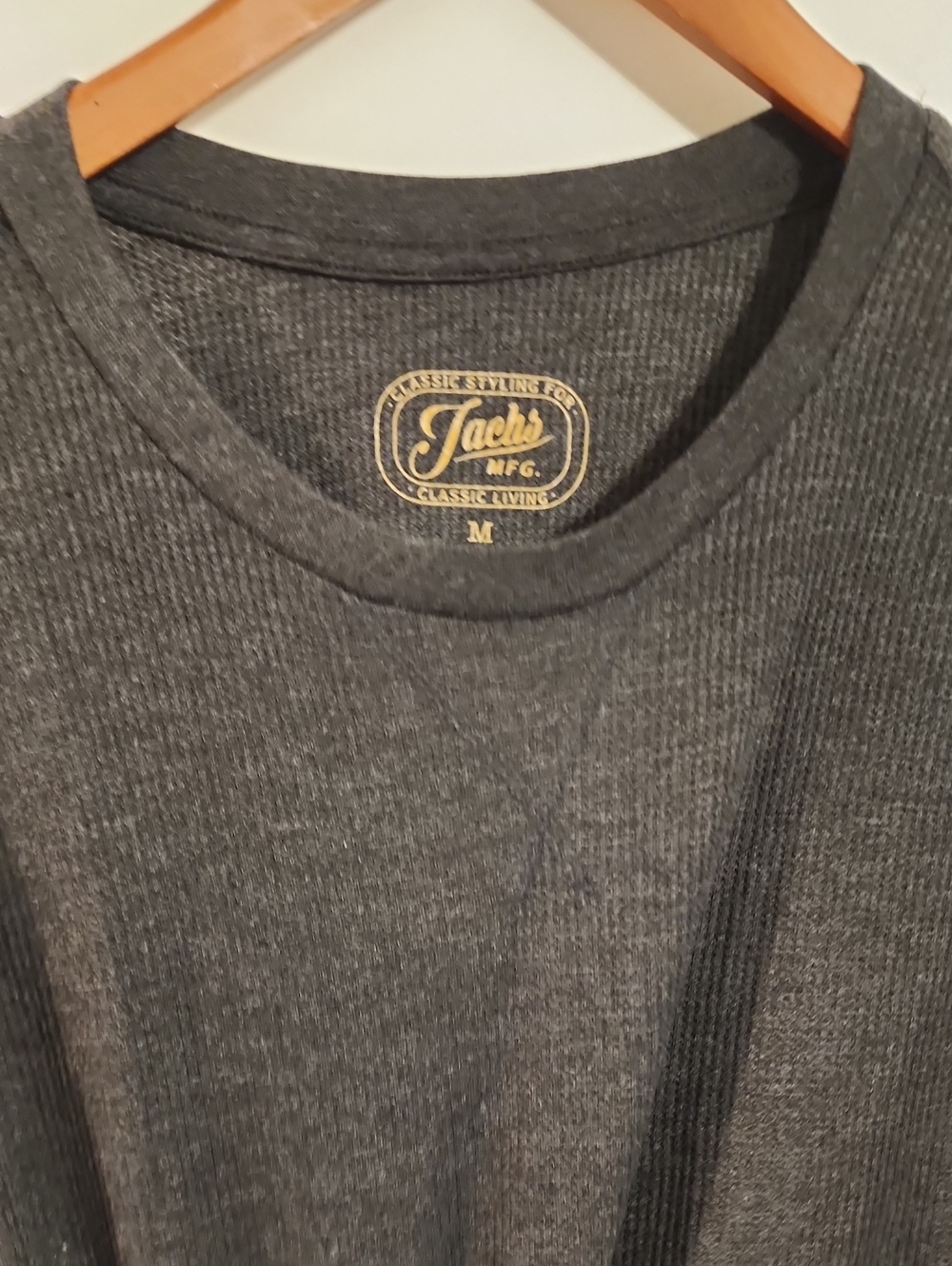 Jachs Men’s Dark Charcoal Ribbed Crewneck Sweater